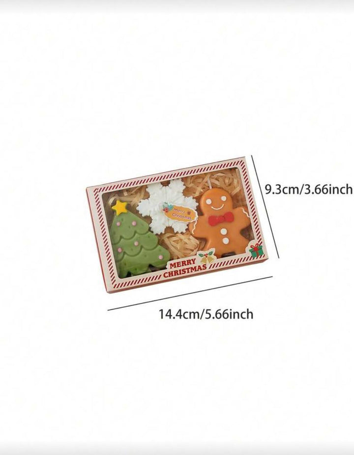 3 pieces of Christmas candles|  مجموعة أنيقة  من الشموع