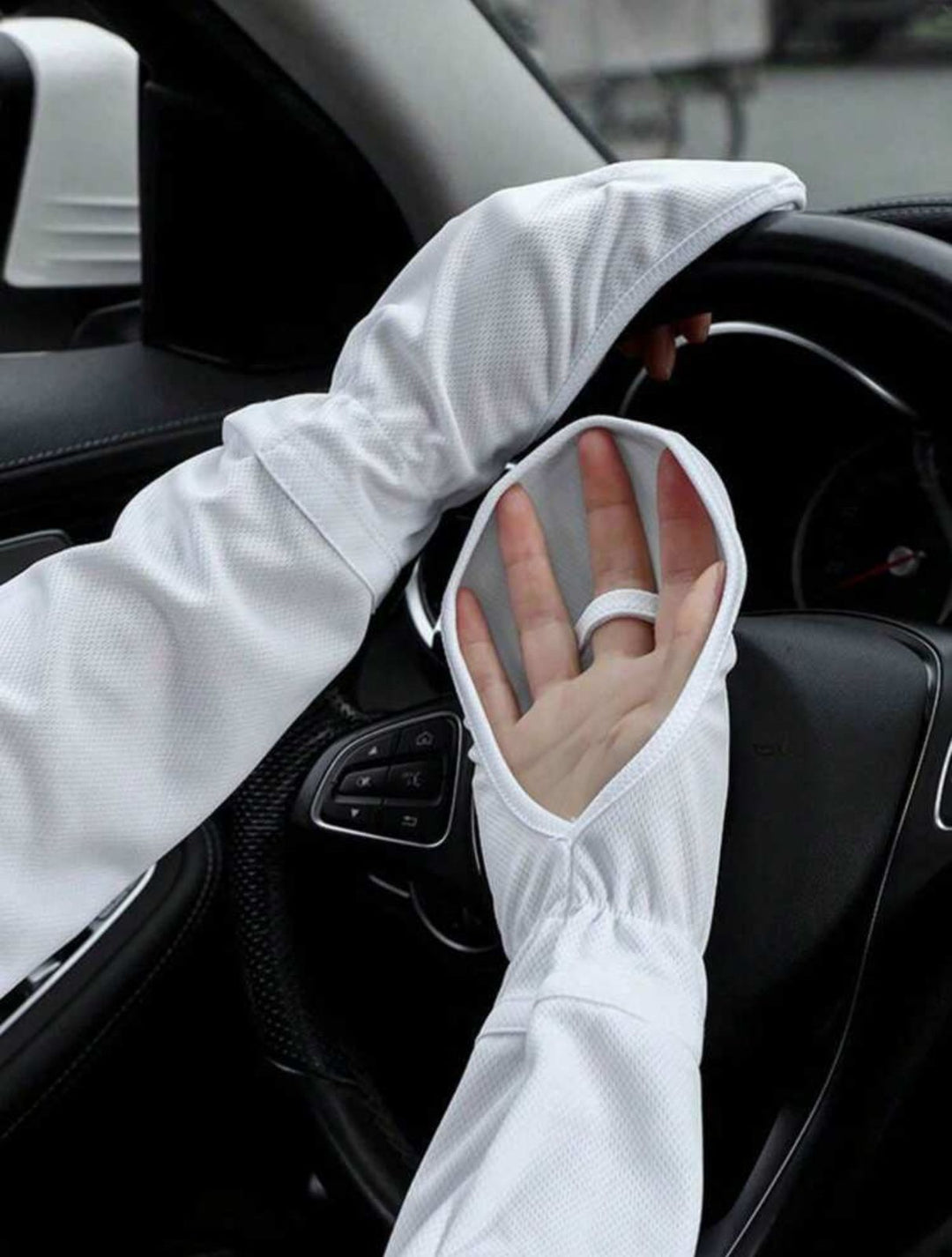 2-piece arm sun protector | قفازات قيادة واقية من الشمس