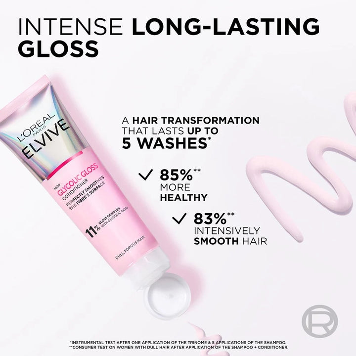 L'oreal Elseve Glycolic Gloss - 150ml | لوريال بلسم للشعر بالجليكوليك اسيد - 150 مل