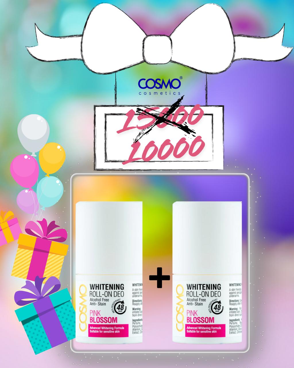 COSMO 2 Pc Offer Pack Whitening Roll- One Deo 48H | عرض COSMO عبوتين – مزيل عرق رول لتفتيح الإبط لمدة 48 ساعة