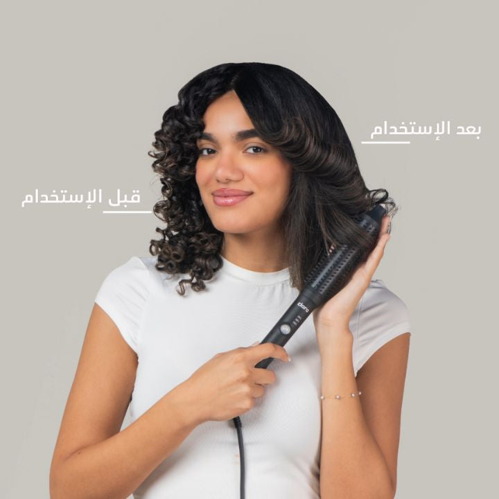 Anti-Frizz Ionic Slim Hot Brush Clara | كلارا  الفرشاة الحرارية النحيفة