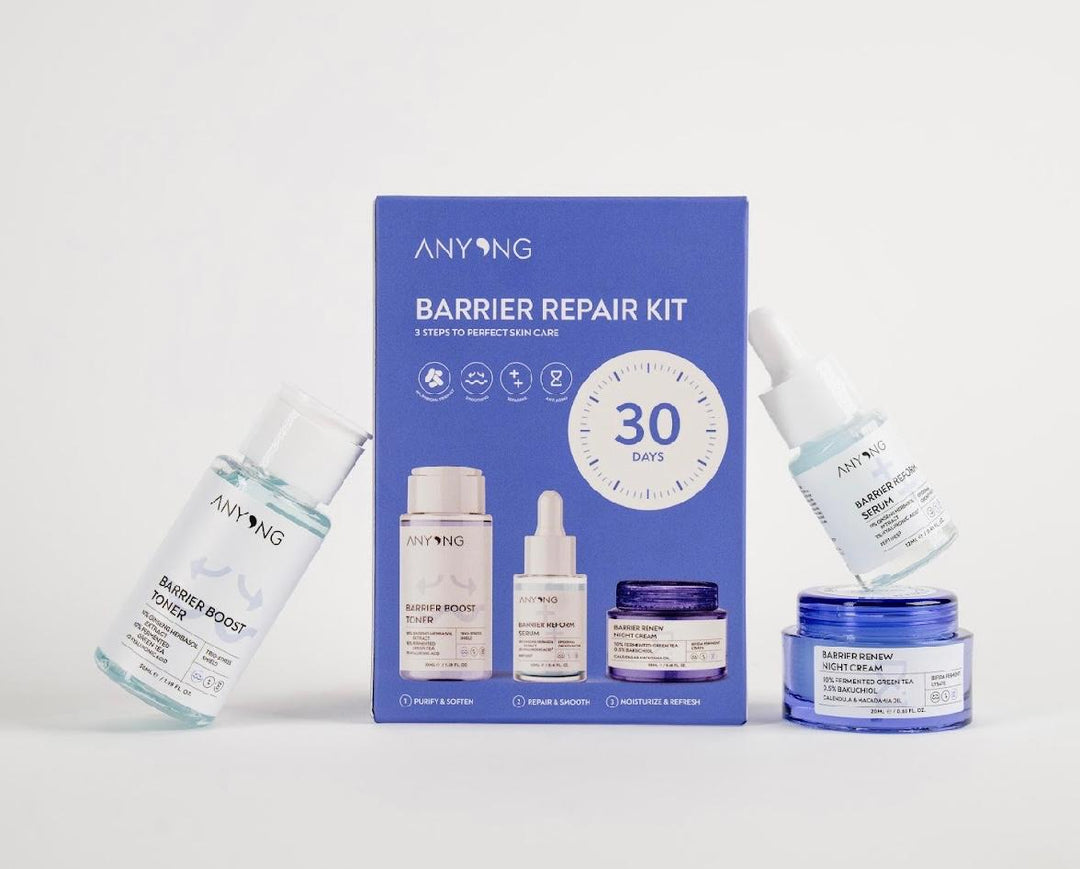 ANYONG Barrier Pepair Kit 3 Steps To Perfect Skin Care | أنيونغ مجموعة ترميم البشرة - 3 قطع