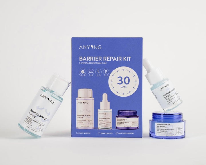 ANYONG Barrier Pepair Kit 3 Steps To Perfect Skin Care | أنيونغ مجموعة ترميم البشرة - 3 قطع