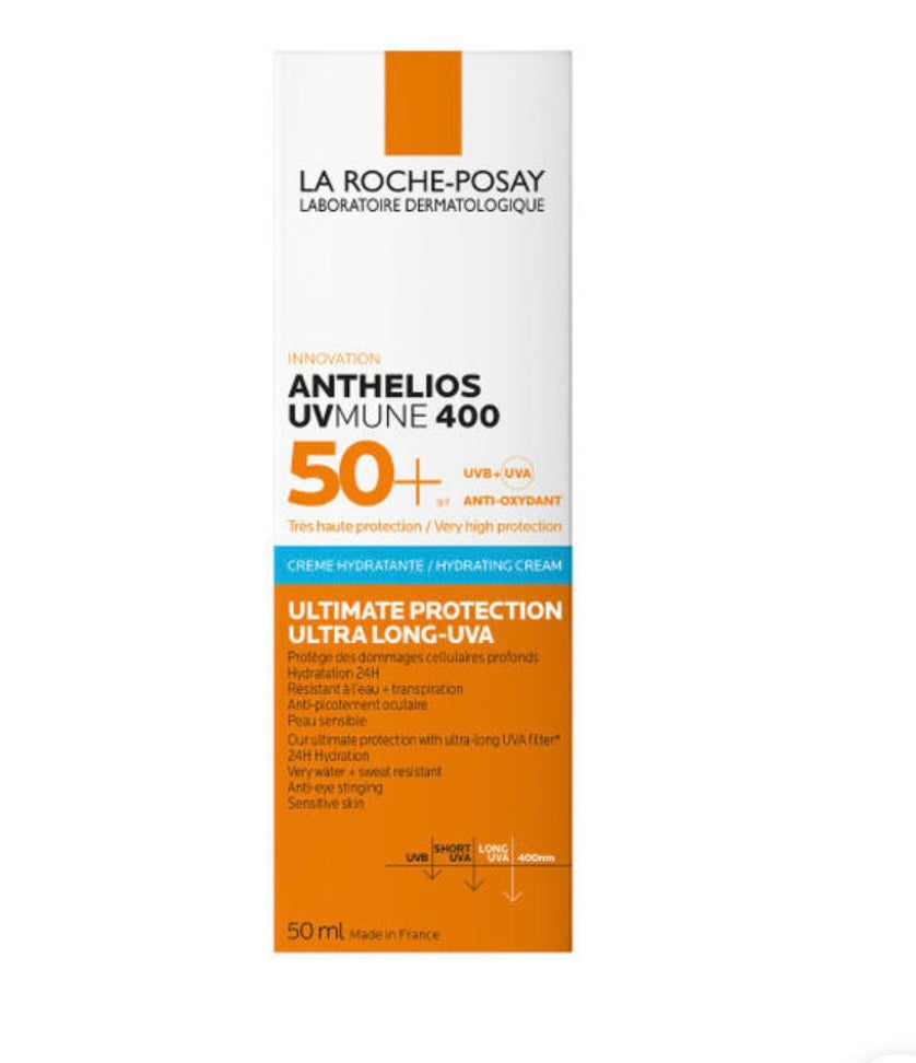 La Roche-Posay Anthelios Uvmune 400 Cream Spf50+  - 50ml | لاروش بوزيه كريم واقي شمسي بعامل حماية 50% -50 مل