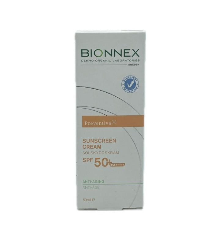BIONNEX Preventive Sunscreen Cream Spf 50 Anti - Aging - 50ml | بايونيكس كريم واقي شمسي مضاد للتجاعيد spf50 - 50 مل