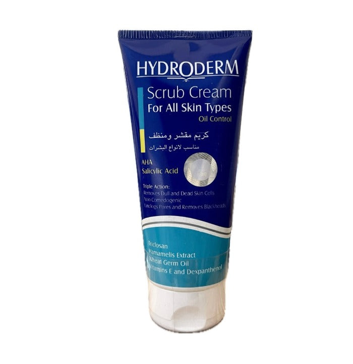 HYDRODERM Scrub Cream Aha Salicylic Acid - 200ml | هيدروديرم كريم مقشر و منظف بالساليسيليك اسيد - 200 مل