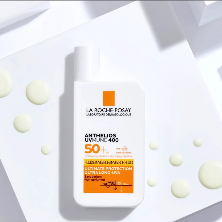 La Roche-Posay Anthelios UVMune 400 Fluid Fragrance Free SPF50+ - 50ml |لاروش بوزيه واقي شمسي سائل بعامل حماية 50 - 50 مل