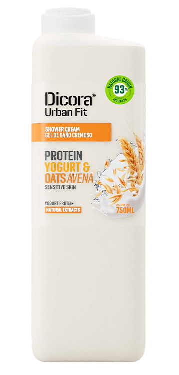 Dicora Shower Cream Yogurt & Oat Avena - 750ml | ديكورا سائل استحمام كريمي بالزبادي والشوفان - 750 مل