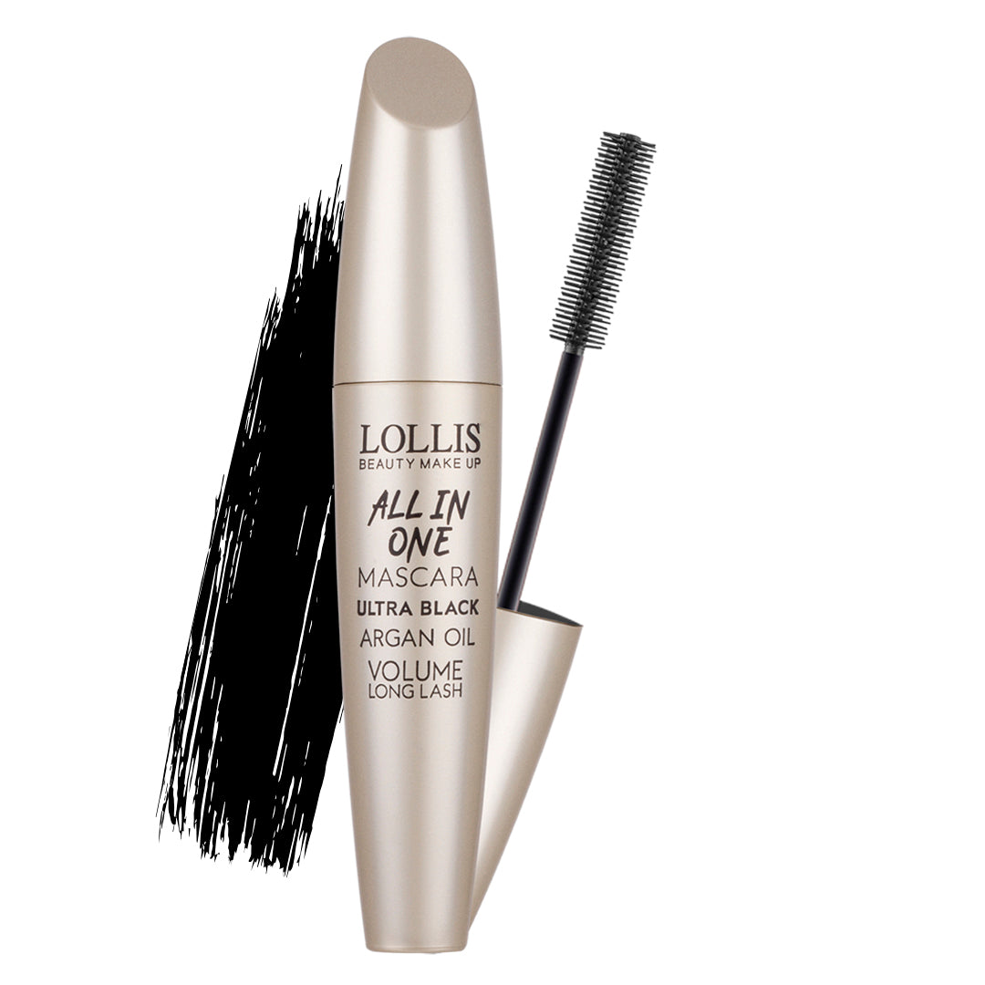 LOLLIS All In One Ultra Black Argan Oil Volume Long Lash - 10ml | لوليس ماسكارا مكثفة بزيت الأرغان - 10 مل