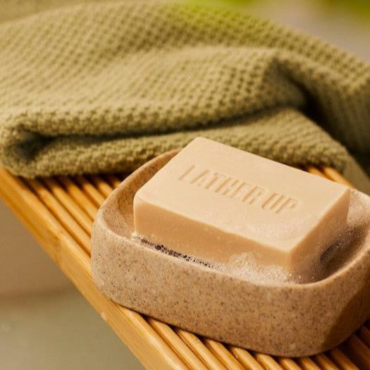 The Body Shop Almond Milk Cleansing Face & Body Bar - 100g | ذا بودي شوب صابونة الوجه و الجسم بحليب اللوز - 100 غرام