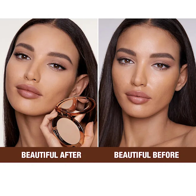 Charlotte Tilbury Air Brush Flawless Finish Complexion Powder - 8g | شارلوت تلبوري بودرة مضغوطة - 8 غرام