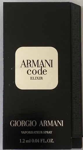 Sample  Giorgio Armani Code ELIXIR 1,2 ml  |  عينة عطر أرماني كود إليكسير للرجال 1,2 مل