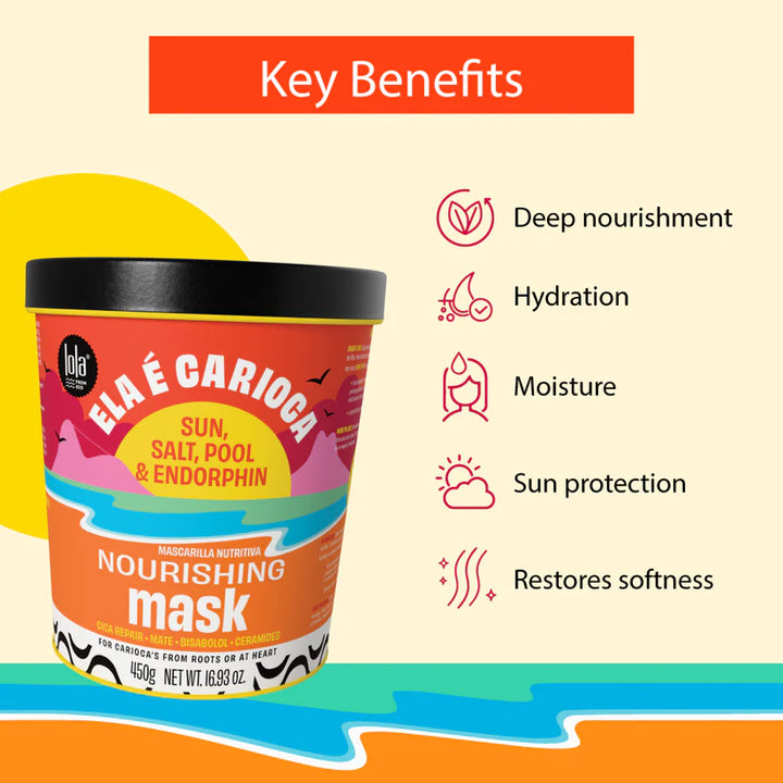 Lola from Rio Ela E Carioca Nourishing Mask - 450g | لولا فروم ريو ماسك مغدي للشعر - 450 غرام