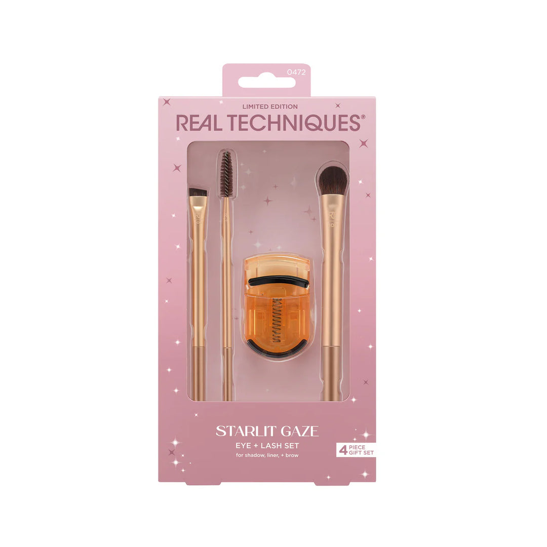 Real Techniques Starlit Gaze - 4pcs | ريل تكنيك مجموعة ادوات مكياج للعيون - 4 قطع