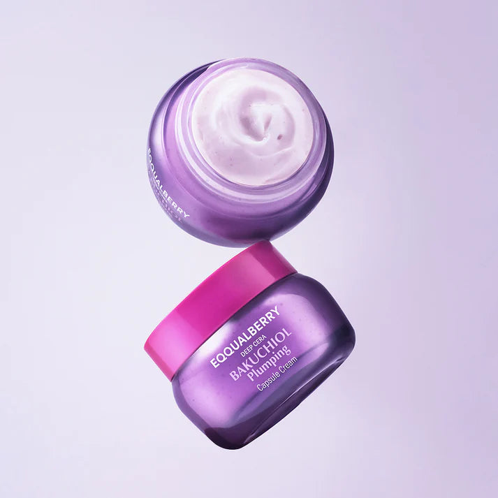 EQQUALBERRY Bakuchiol Plumping Capsule Cream - 50ml | ايكوال بيري كريم الباكوتشيول المالئ للوجه - 50 مل