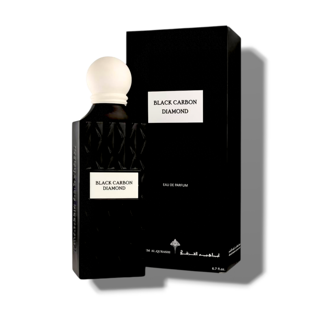 Ibrahim Al-Qurashi Black Carbon Diamond  - 150ml | عطر ابراهيم القرشي بلاك كاربون دايموند للرجال 150 مل