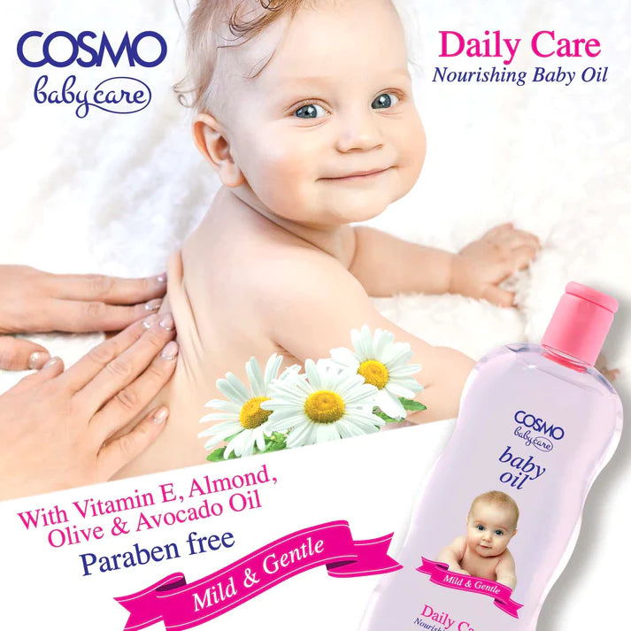 Cosmo Daily Care Nourishing Baby Oil - 200ml | كوزمو زيت للاطفال - 200 مل