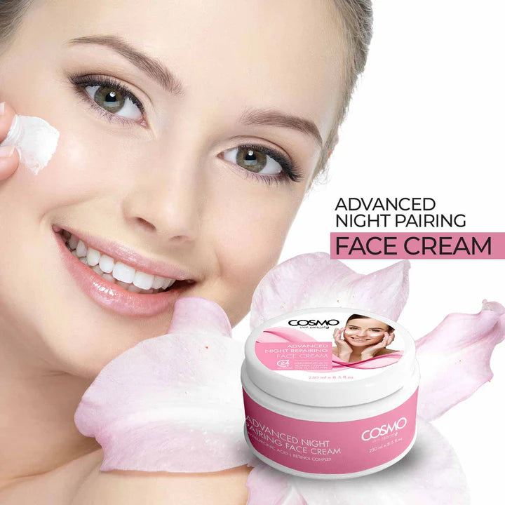 COSMO Advanced Night Repairing Face Cream - 250ml | كوزمو مرطب ليلي لتجديد بشرة الوجه - 250 مل