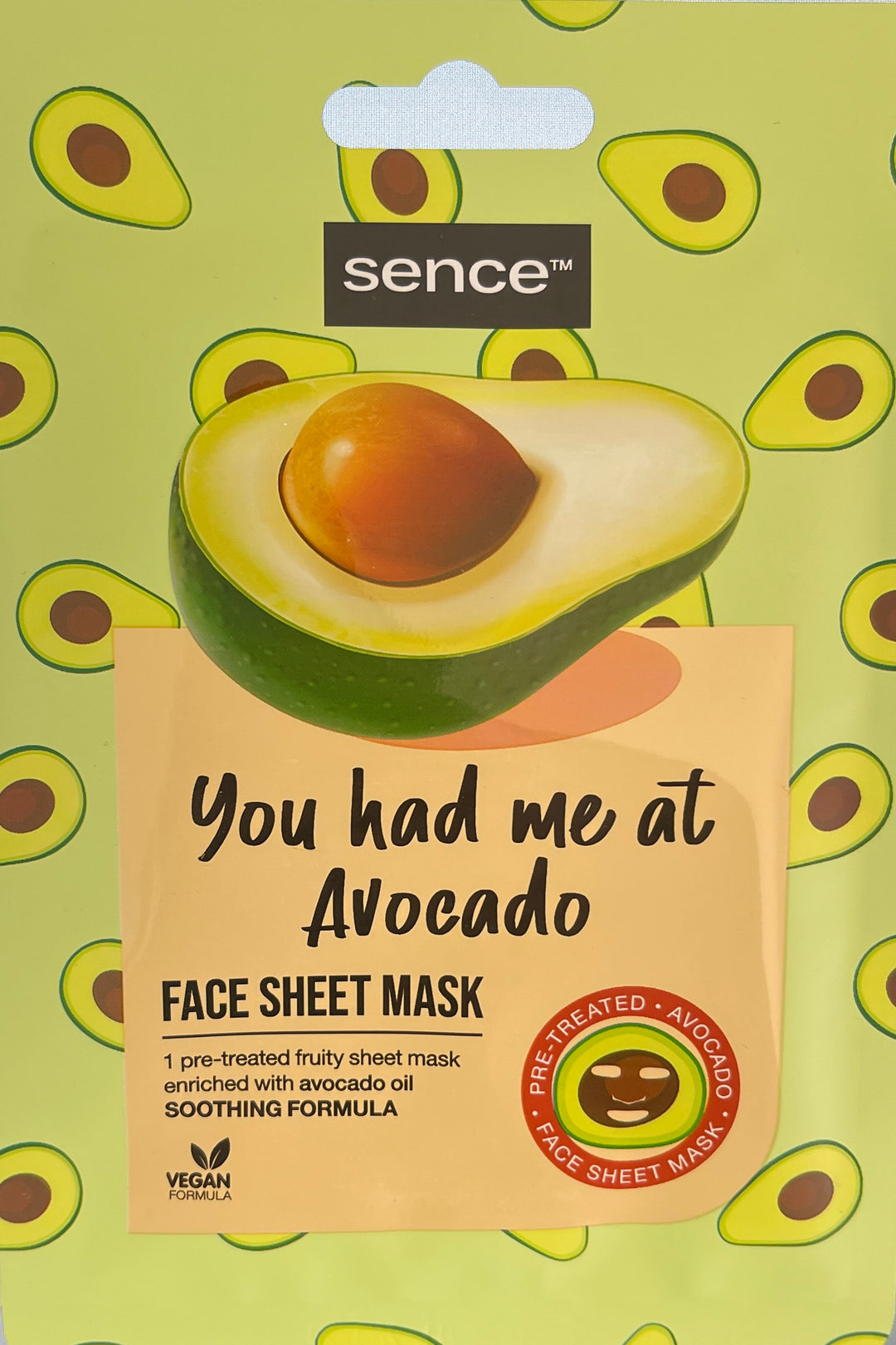 Sence Beauty You Had Me At Avocado Face Sheet Mask - 20ml | سينس بيوتي ماسك ورقي للوجه - 20 مل