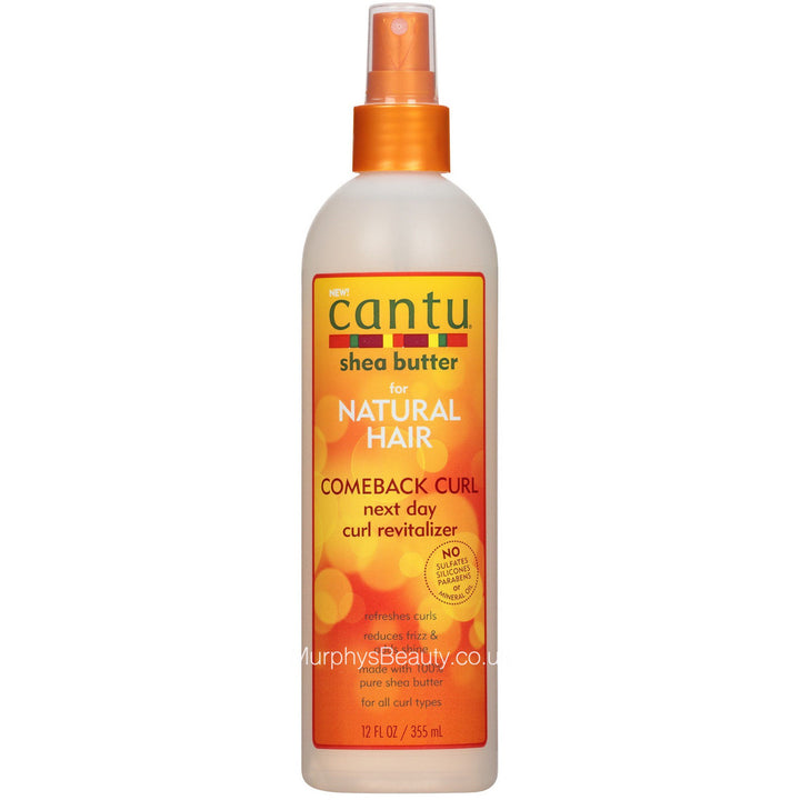 Cantu Shea Butter Comeback Curl Next Day Curl Revitalizer - 355ml | كانتو بخاخ بزبدة الشيا للشعر الكيرلي - 355 مل