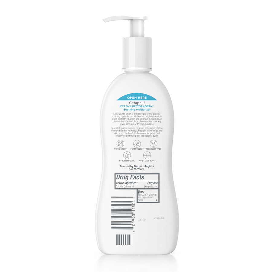 Cetaphil Eczema Restoraderm Soothing Moisturizer - 296ml | سيتافيل لوشن لمعالجة اكزيما الجسم - 296 مل
