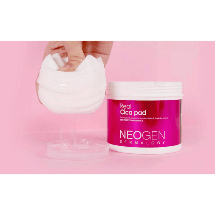 NEOGEN Real Cica Pad Dermalogy -150ml | نيوجين ديرمالوجي – دوائر قطنية تنظيف وعناية بخلاصة السيكا – 150 مل