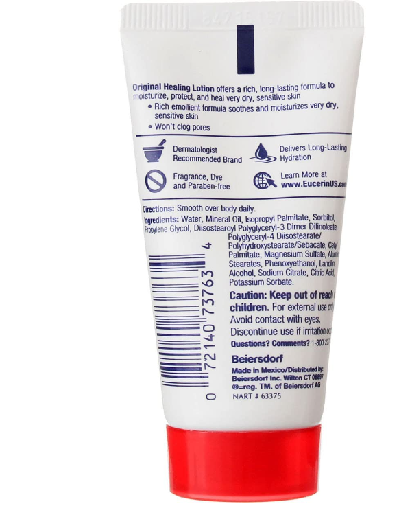 Eucerin Original Moisturizing Lotion - 30ml | يوسيرين لوشن مرطب للجسم - 30 مل