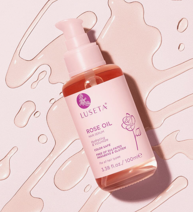 Luseta Rose Oil Hair Serum - 100ml | لوسيتا بخاخ سيروم للشعر - 100 مل