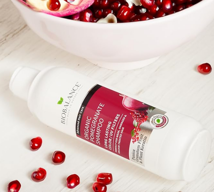 Bio Balance Organic Pomegranate Shampoo - 330 ml | بايو بالانس شامبو للشعر المصبوغ بالرمان - 330 مل