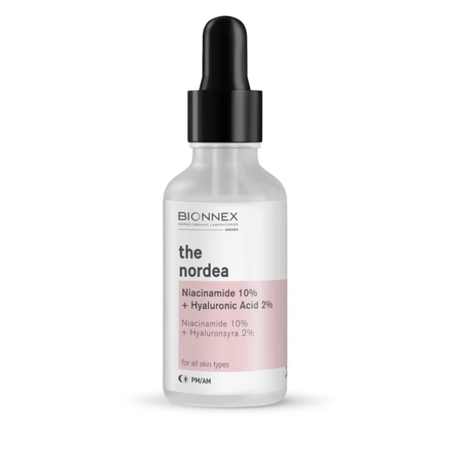 BIONNEX The Nordea Niacinamide 10% + Hyaluronic Acid 2% - 30ml | بايونيكس سيروم نياسيناميد 10% + هيالورونيك اسيد 2% - 30 مل