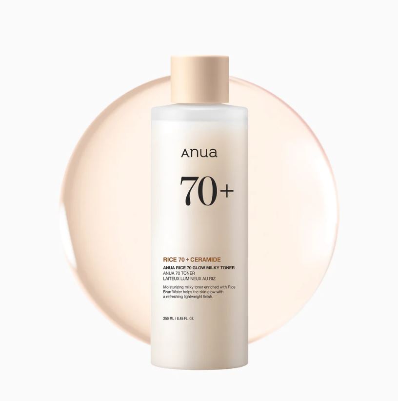 Anua Rice 70 Glow Milky Toner - 250ml | أنوا تونر حليبي بمستخلص الأرز - 250 مل