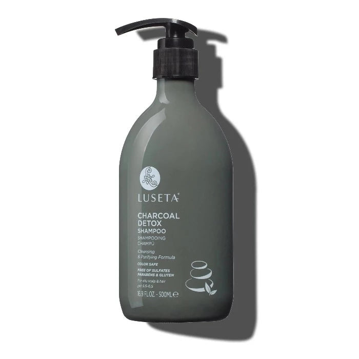 Luseta Charcoal Detox Shampoo - 500ml | لوسيتا سامبو الفحم للشعر و الفروة الدهنية - 500 مل