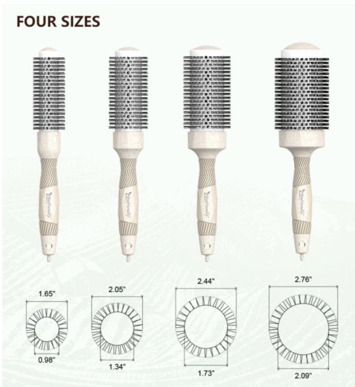 Ion Ceramic Round Straightening Brush - 1.65x098 | فرشاة تصفيف الشعر 1.65x098