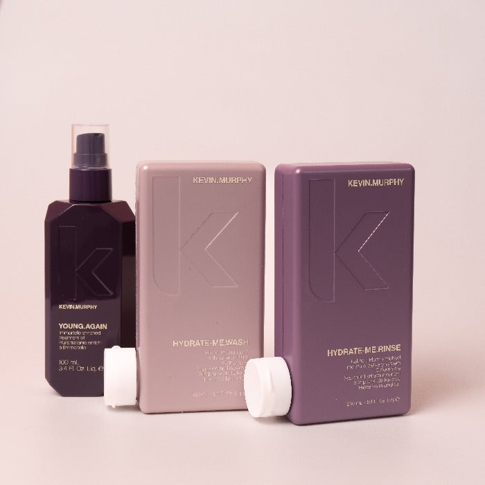 KEVIN.MURPHY Shine Bright Kit - 3pcs | كيفن ميرفي مجموعة لترطيب الشعر الجاف - 3 قطع