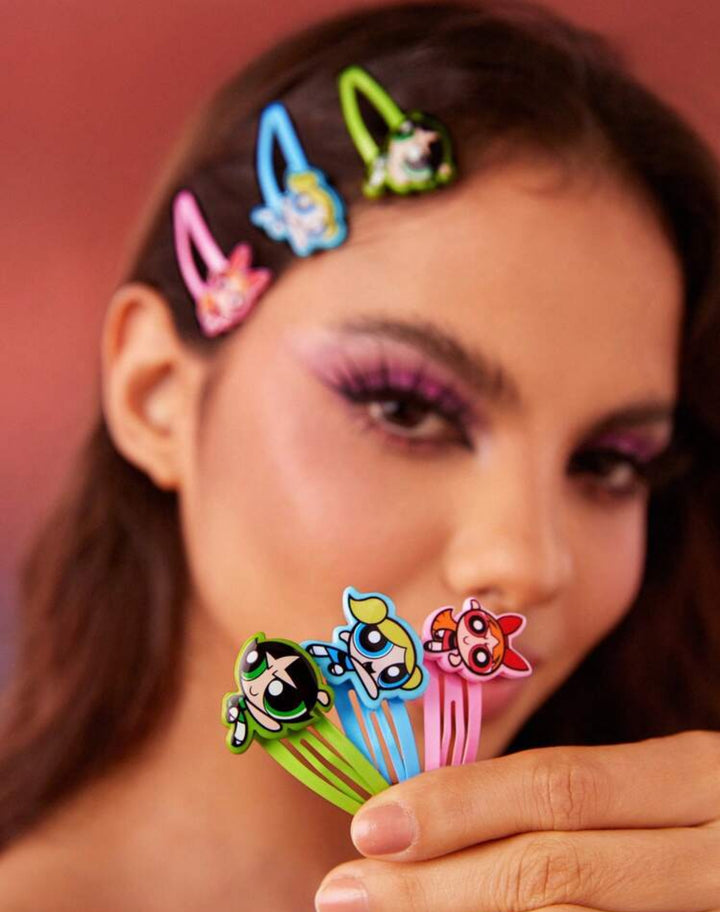 The Power Girls Hair Clips - 3pcs | مشابك شعر "باور باف غيرلز" - 3 قطع