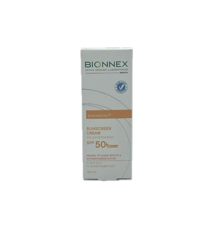BIONNEX Sunscreen Cream Prone To Dark & Hyperigmentation Spf 50 - 50ml | بايونيكس كريم واقي شمسي مضاد للتصبغات spf50 - 50 مل