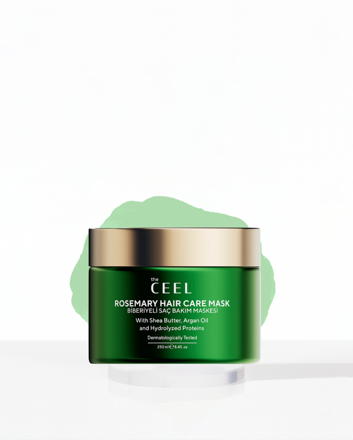 the CEEL Rosemary Hair Care Mask with Shea Butter - 250 ML | سيل ماسك للشعر باكليل الجبل و زبدة الشيا - 250 مل
