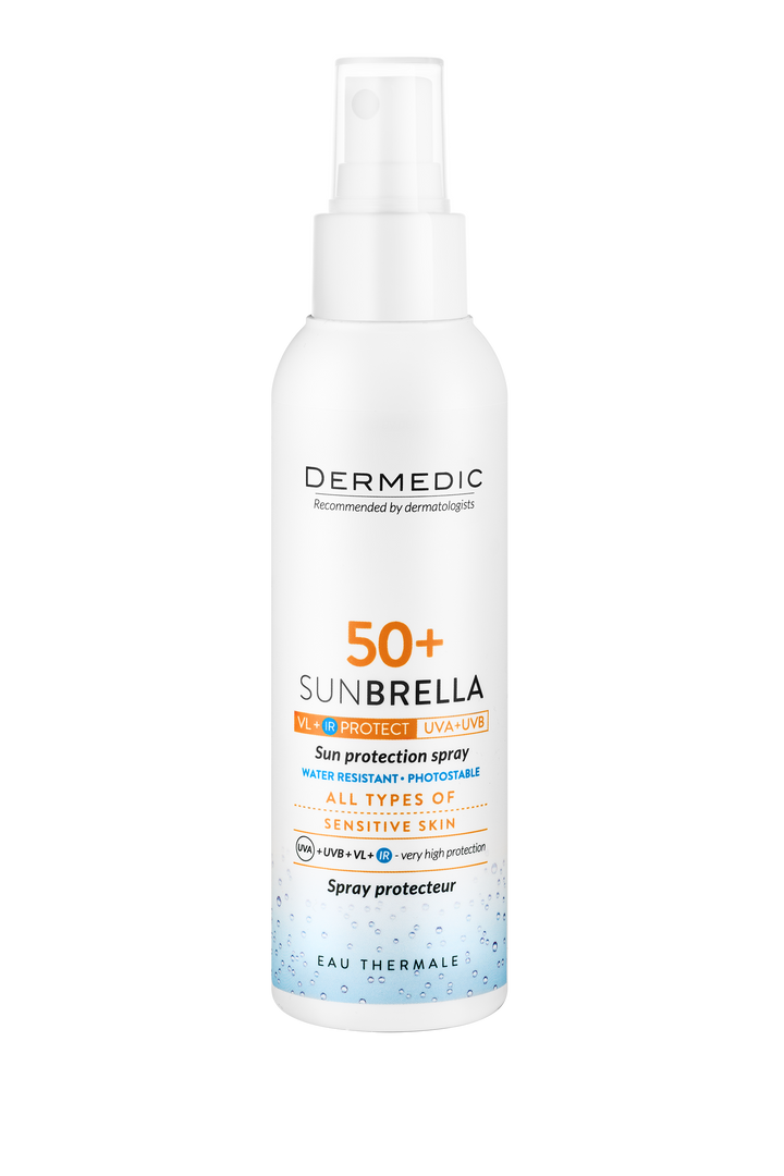 SDERMEDIC unBrella sun Protection Spray Spf50 - 150ml | ديرمديك واقي شمسي بخاخ spf50 - 150 مل