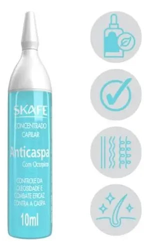 SKAFE Concentrado Capilar Anticaspa (24 x 10Ml) | سكاف أمبولات علاج القشرة  - 24*10 مل