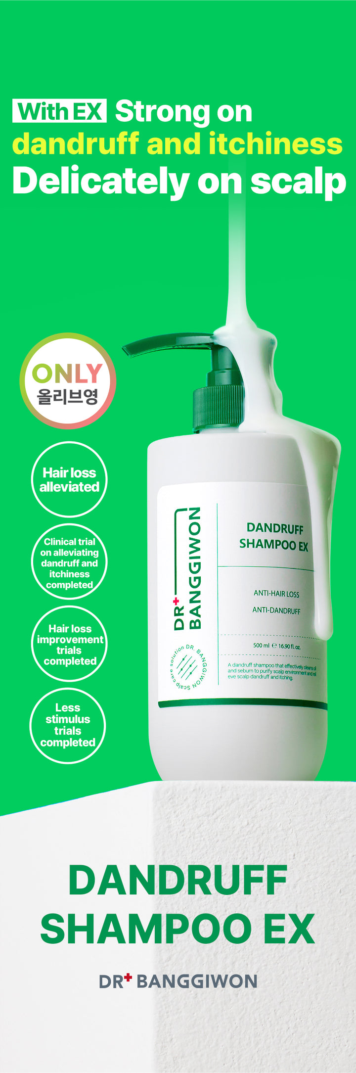DR+ BANGGIWON Dandruff Shampoo Anti-Hair Loss - 500ml | د + بانجيون شامبو مضاد للقشرة و لتساقط الشعر - 500 مل