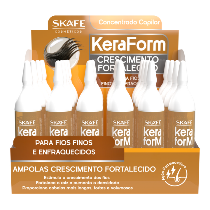 SKAFE Concentrado Capilar Crescimento Fortalecido (24 x 10Ml) | سكاف امبولات النمو والتساقط - 24*10 مل