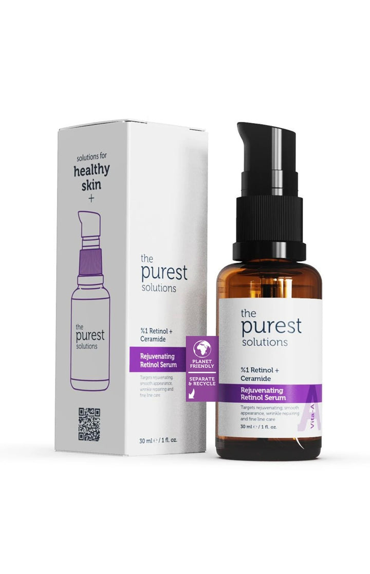 The Purest Solutions Retinol 1% + Ceramide Rejuvenating Serum - 30ml | ذا بيورست سيروم ريتنول 1% مع سيراميد - 30 مل