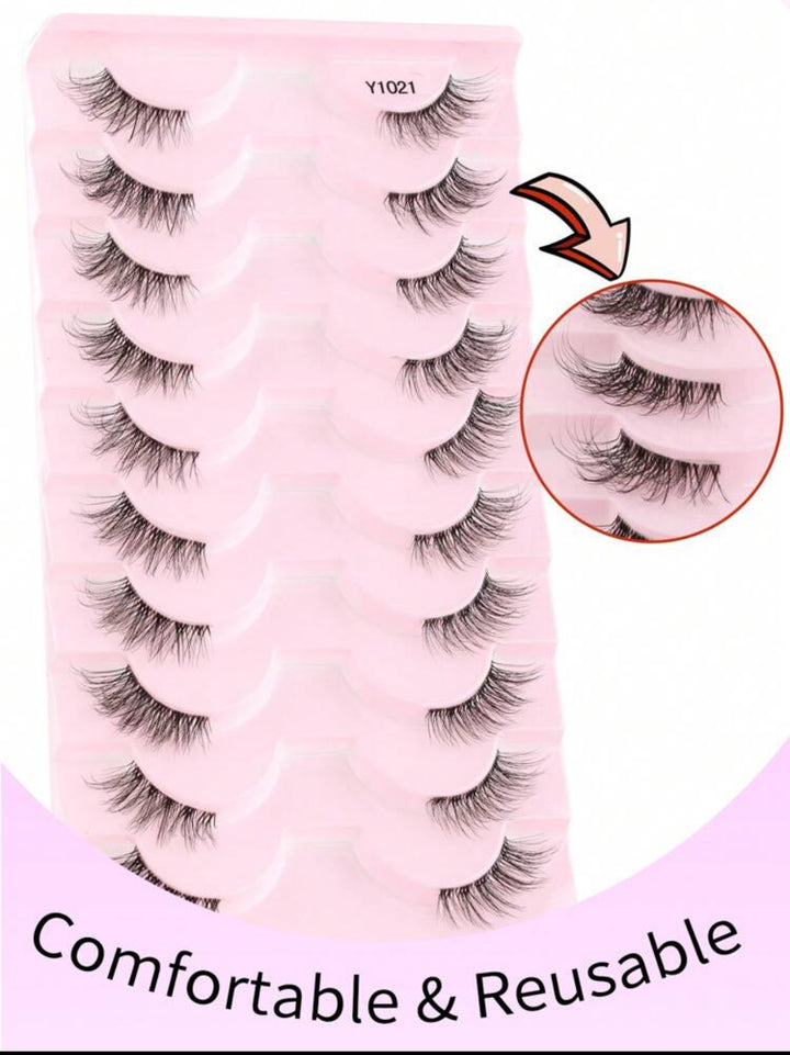 Eyelashes - 10pcs | رموش صناعية - 10 قطع
