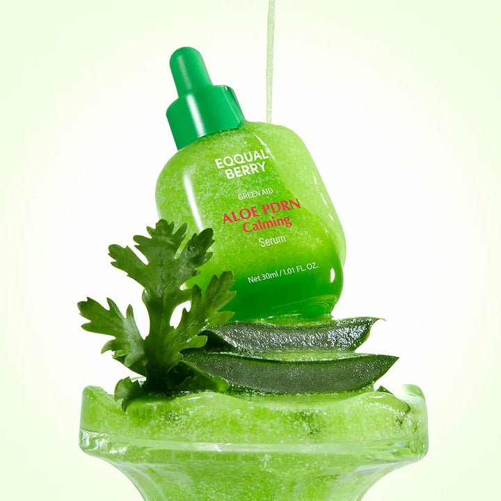EQQUAL BERRY Green Aid Aloe PDRN Calming Serum - 30ml | إي كوال بيري سيروم مهدئ جرين إيد بالألوفيرا – 30 مل