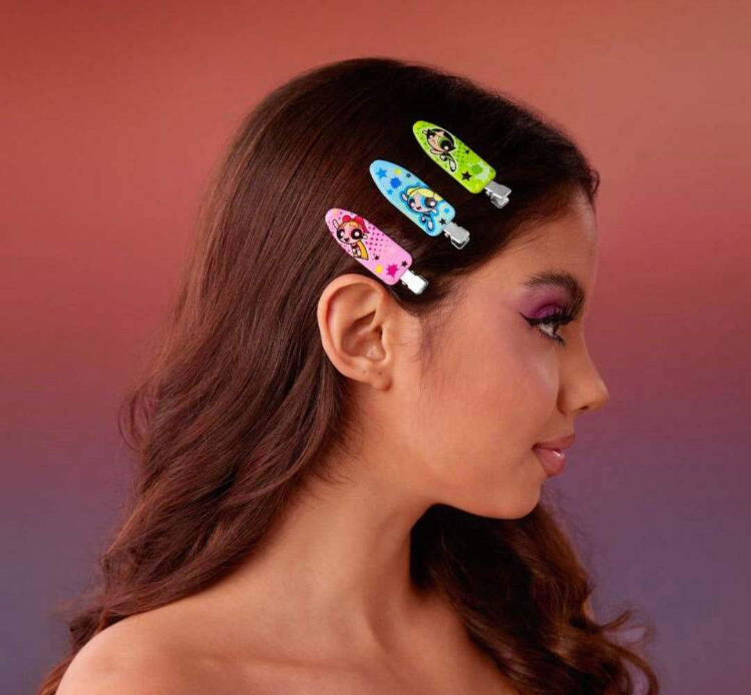 The Power Girls Hair Clips - 3pcs | مشابك شعر برسومات "باور باف غيرلز" - 3 قطع