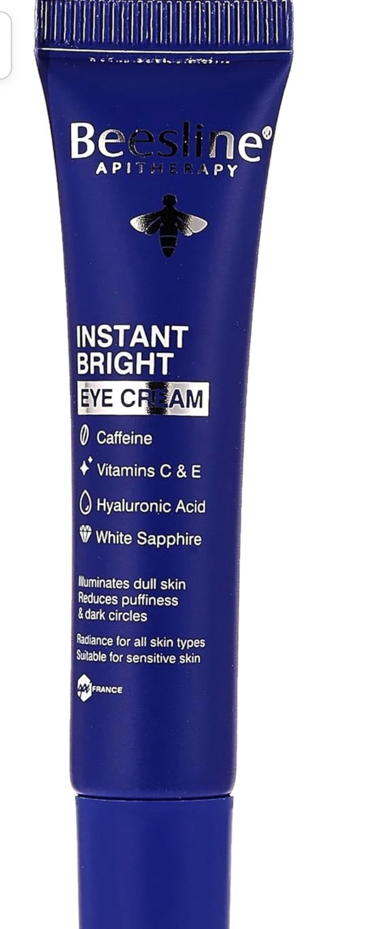 Beesline Instant Bright Eye Cream Caffeine  - 15ml | بيزلين كريم الكافئيين لنضارة حول العين - 15 مل