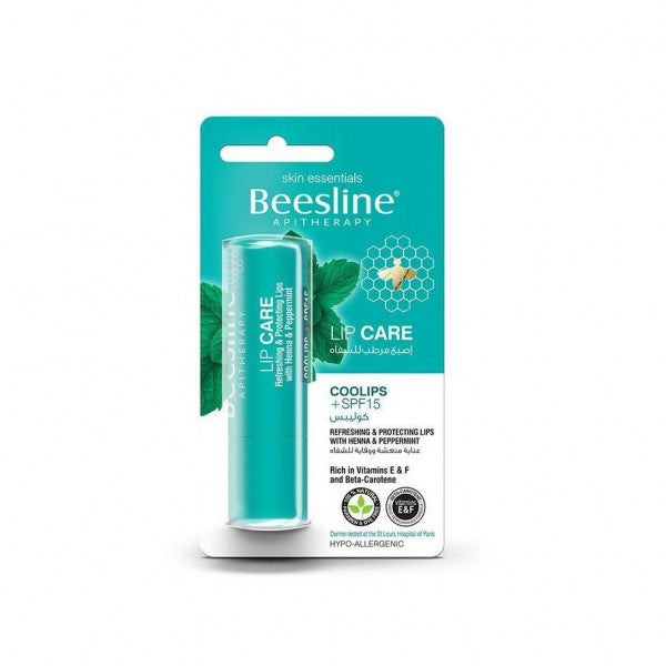 Beesline Lip Care - Coolips + Spf15 - 4g | بيزلين مرطب الشفاه - كوليبس + عامل حماية من الشمس 15% - 4 غرام