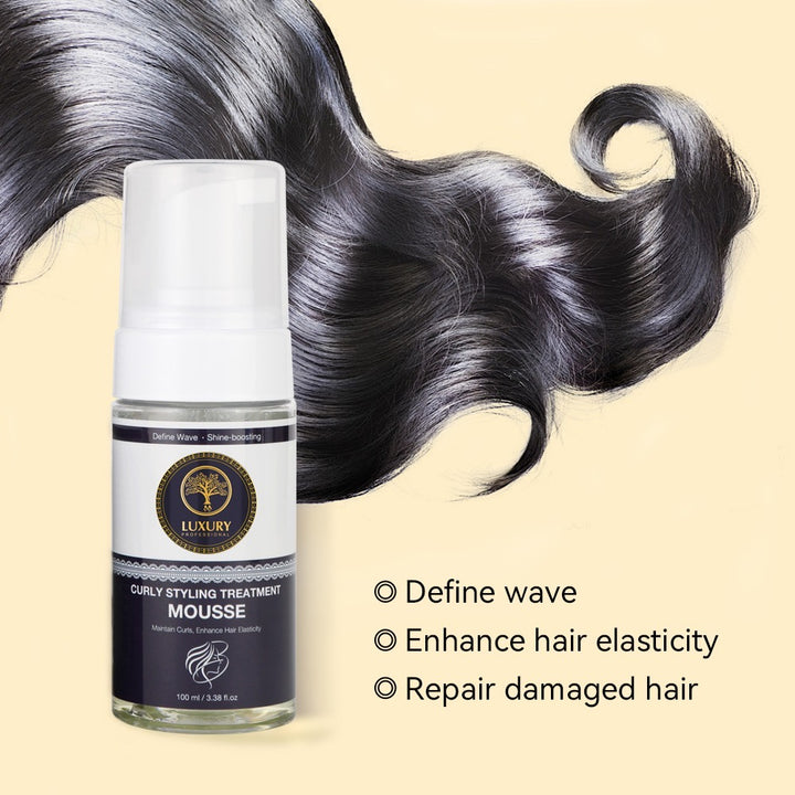 LUXURY Curly Styling Treatment Mousse - 100ml | لكجري موس تجعيد الشعر - 100 مل