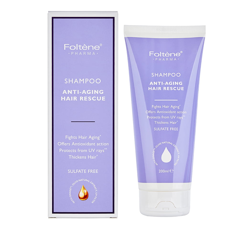 Foltene Pharma Shampoo Anti-Aging Hair Rescue - 200ml | فولتين فارما شامبو مضاد لشيخوخة الشعر - 200 مل