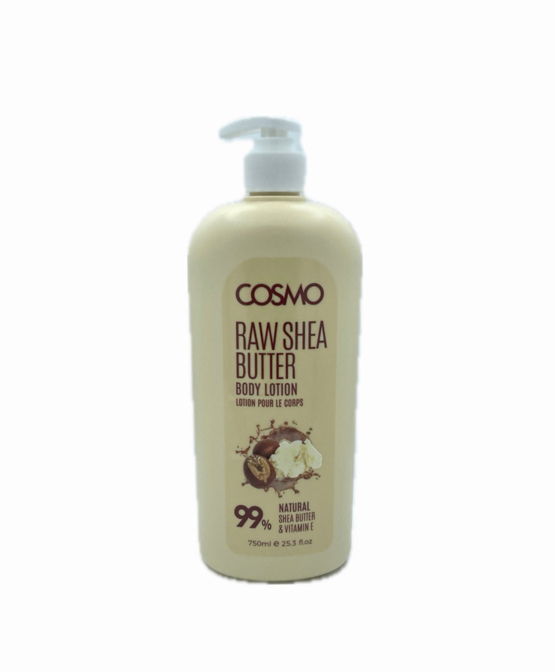 COSMO Raw Shea Butter Body Lotion 99% Natural - 750ml | كوزمو لوشن للجسم بزبدة الشيا - 750 مل